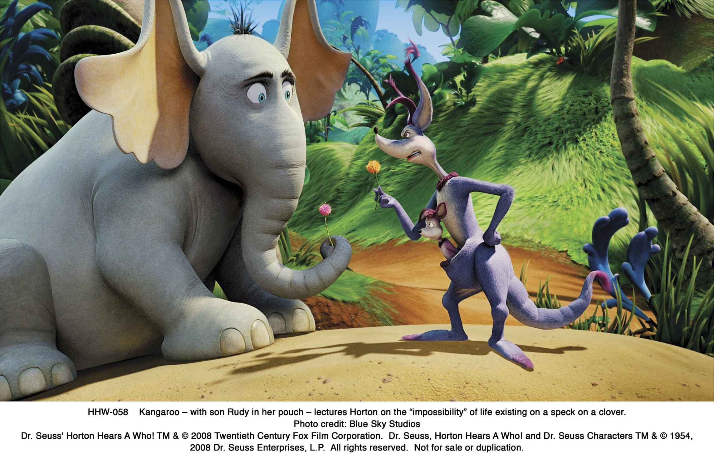  /p> p>电影的故事讲述了一只叫霍顿的大象,给"无名镇"中的居民们重新