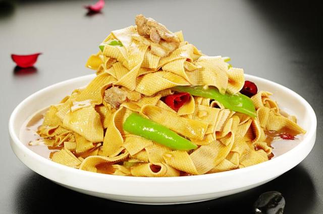 青椒炒干豆腐