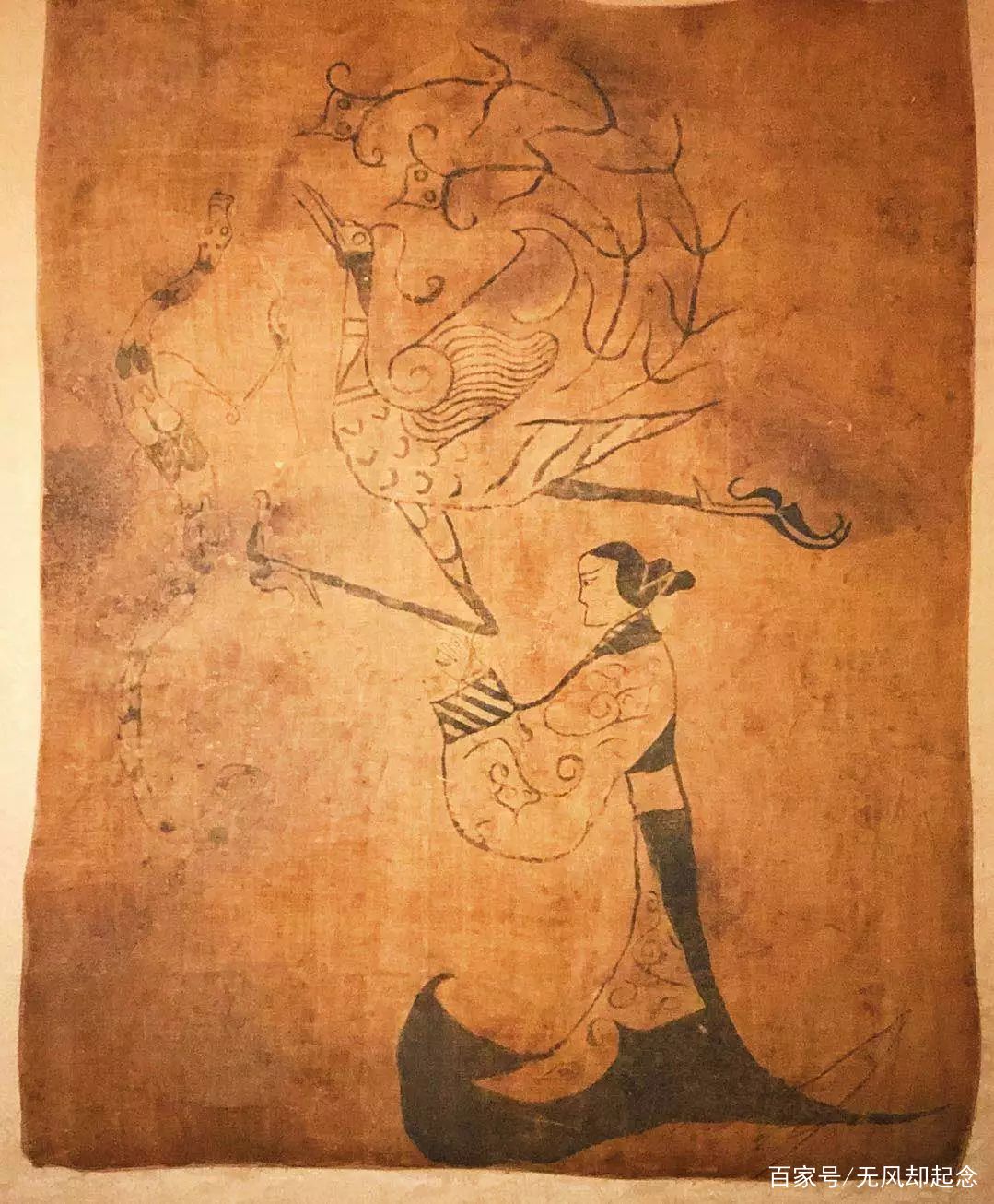 中国有幅战国画，被禁止出境展览，因破败不堪，躲过盗墓者的魔爪_百科TA说