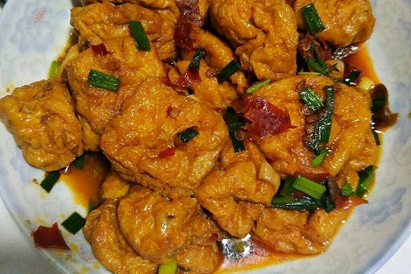 红烧油豆腐塞肉