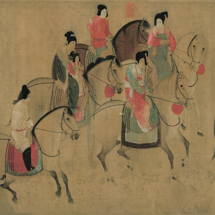 虢国夫人游春图（张萱画作）_百度百科