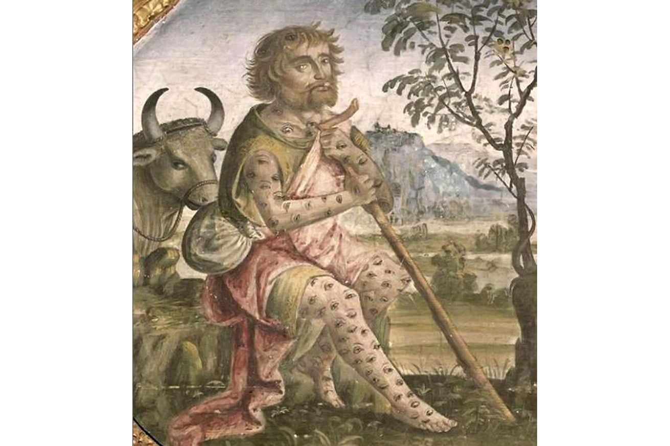  p>阿耳戈斯(古希腊语:   ργο  ,来自于形容词   ργ    "闪亮的"