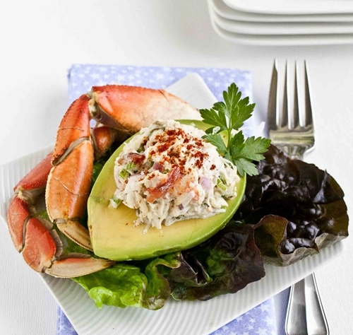 白兰地油醋汁蟹肉沙拉