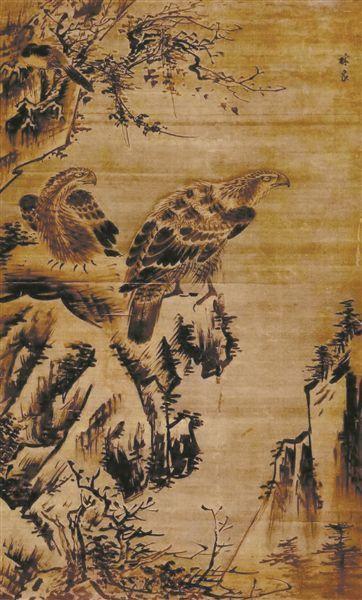 双鹰图（明代林良创作的绘画）_百度百科