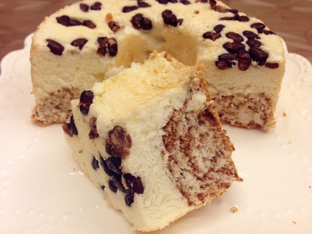 红豆巧克力天使蛋糕