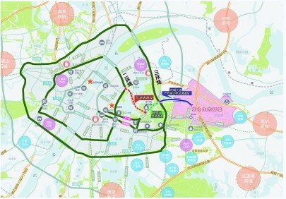  p>花城大道串联花山生态新城,白浒山港区和左岭新城,是光谷北部的