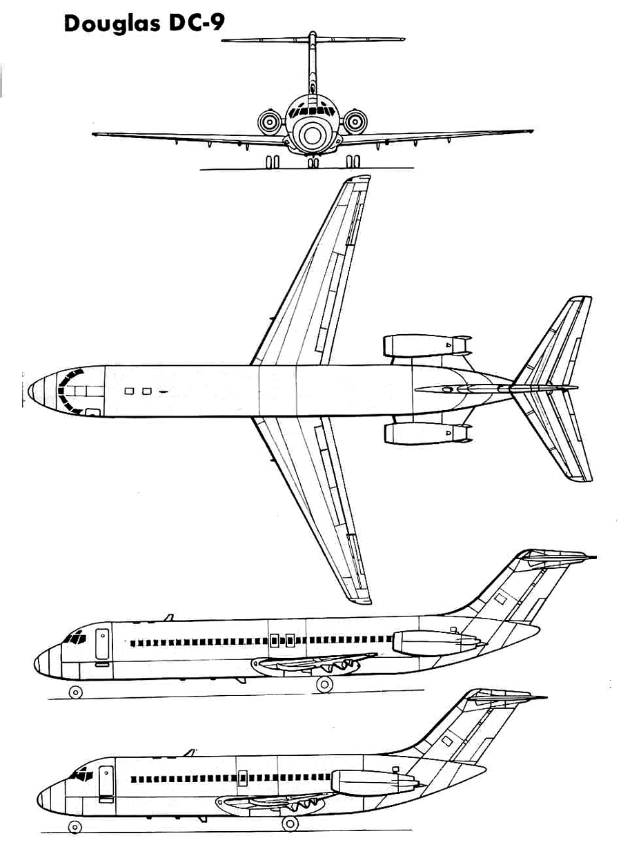  p>dc-9型飞机,是由道格拉斯飞机公司(后来合并为麦克唐纳·道格拉斯