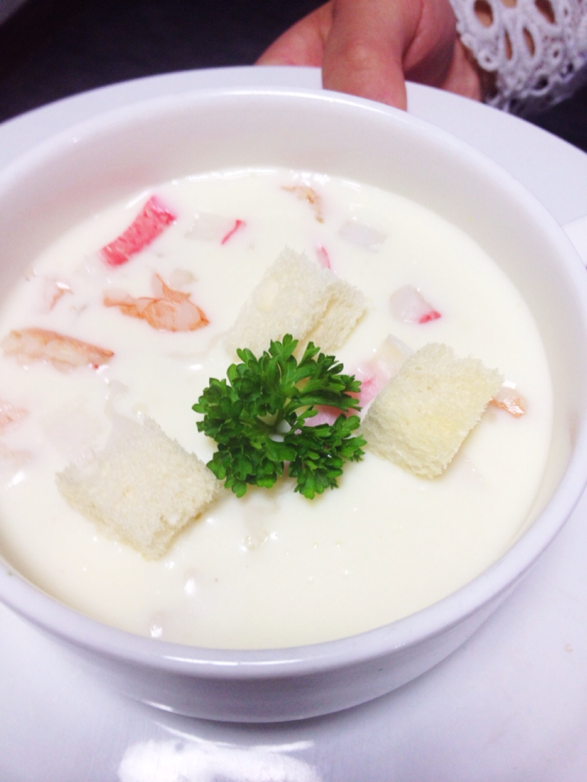 奶油海鲜汤