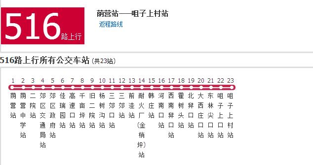 阳泉公交516路