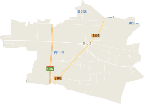 <p>王人镇地形图