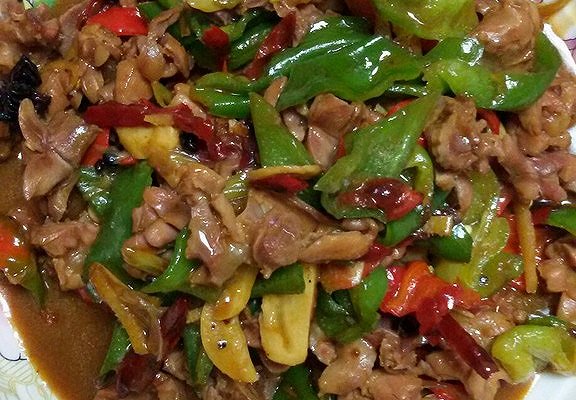 辣椒炒鸡胗