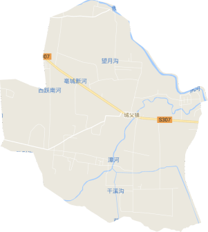 <p>城父镇地形图
