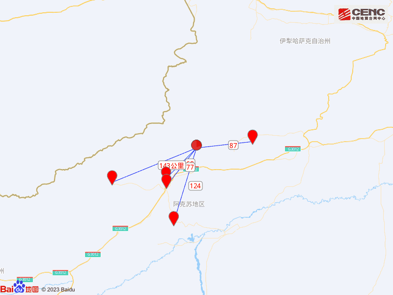 在新疆阿克苏地区温宿县(北纬41
