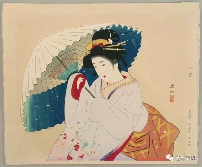 西方艺术史：日本“美人绘”代表画家伊东深水「108」_百科TA说