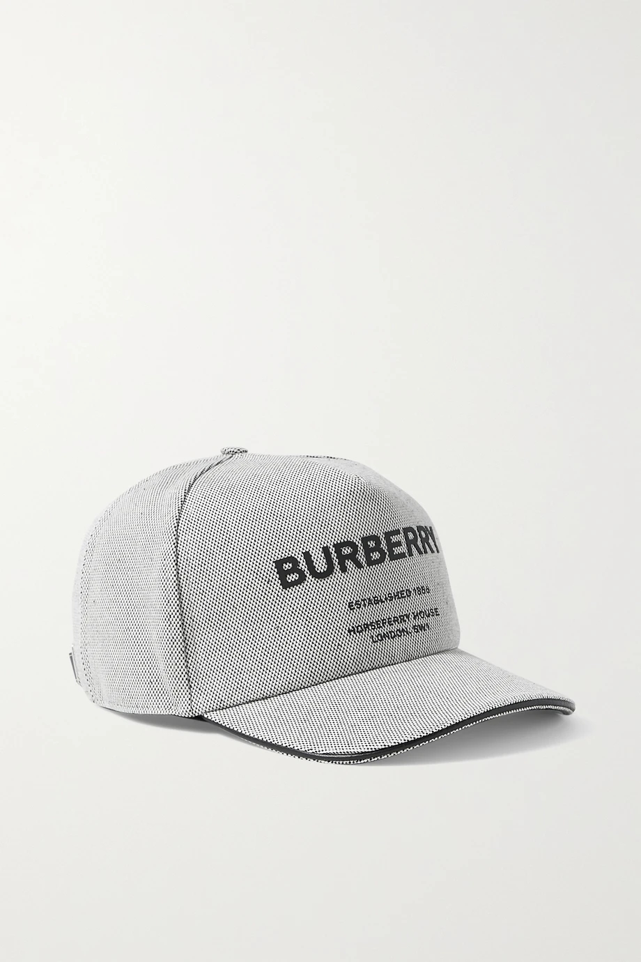  p>皮革边饰贴花棉质帆布棒球帽是burberry品牌旗下的一款产品. /p>