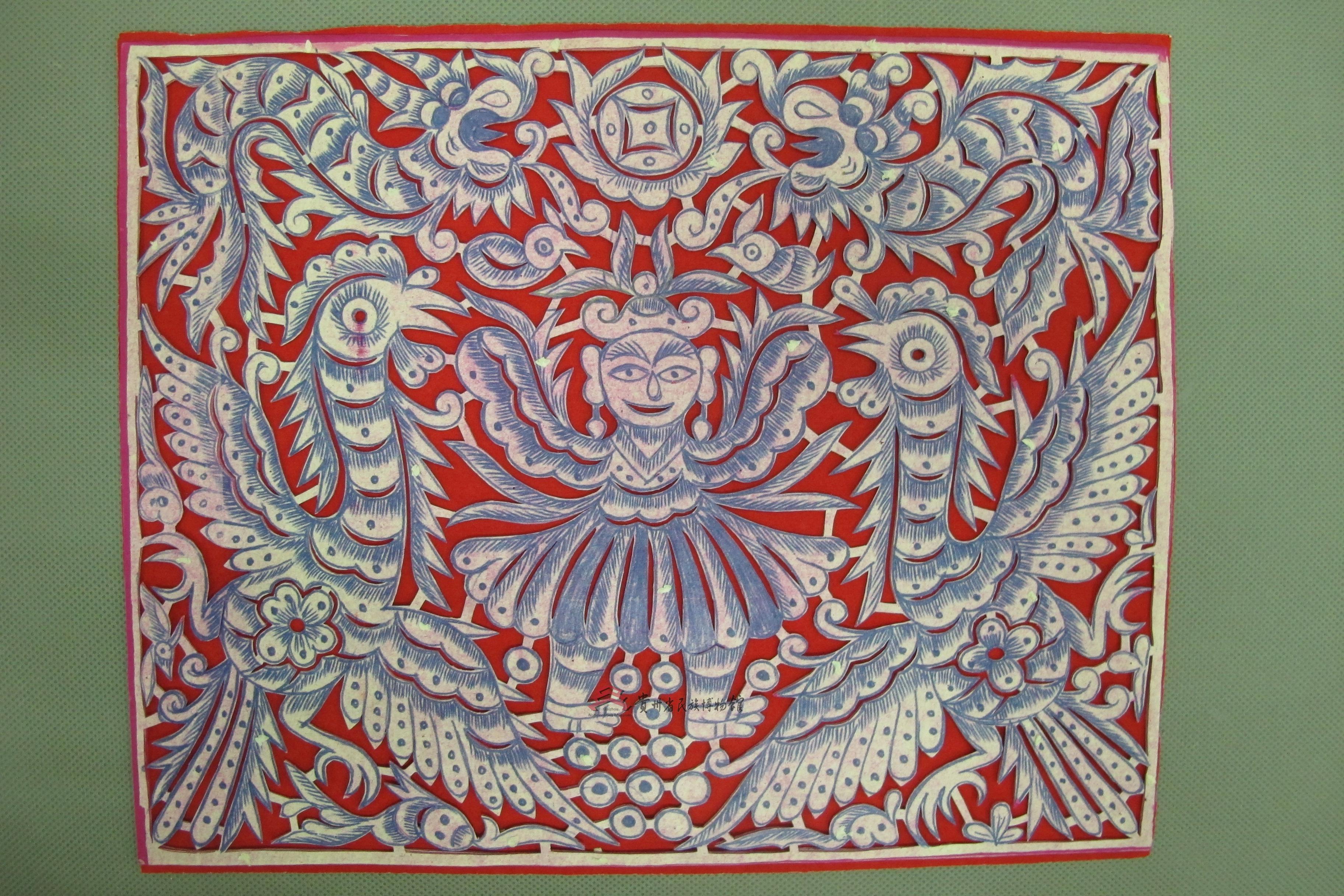 当代施洞苗族剪纸蝴蝶妈妈