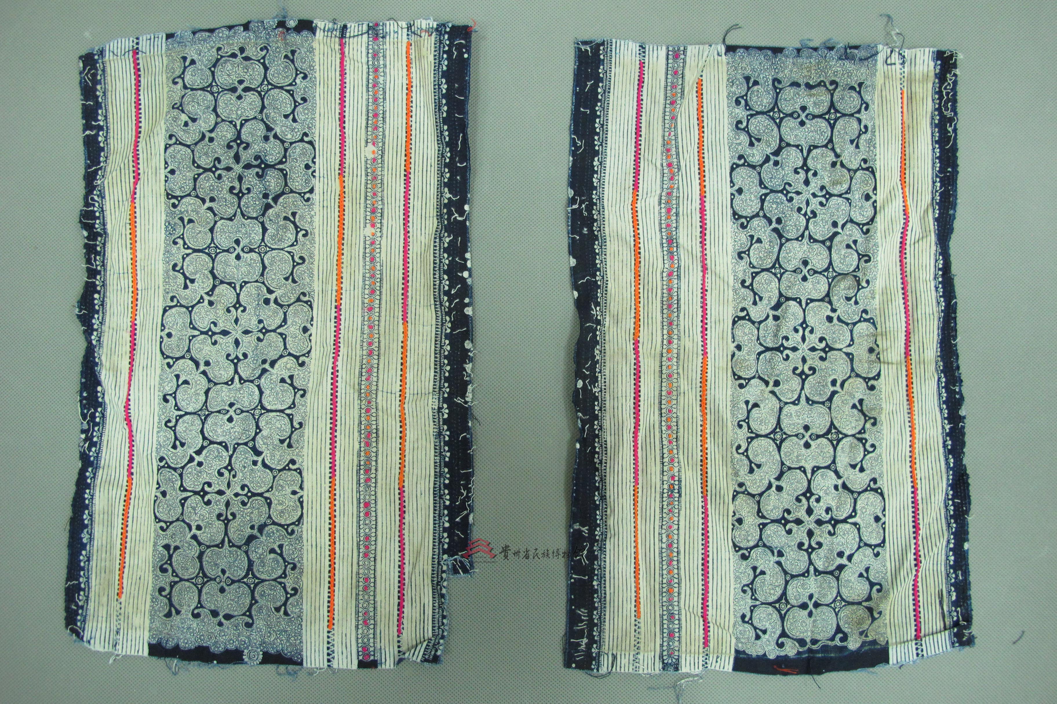 当代织金苗族蜡染花卉纹衣袖花