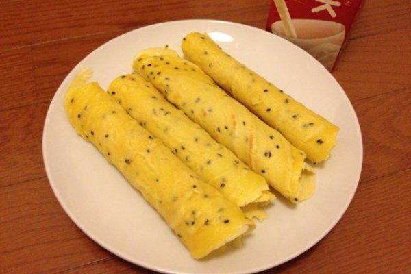 平底锅脆皮蛋卷