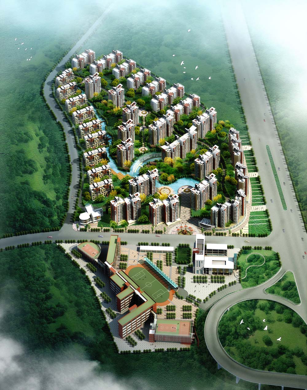 江雁依山郡花园