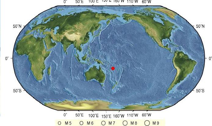 5·1瓦努阿图5.9级地震