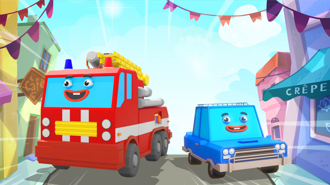 《汽车小镇》是一部面向0-6岁儿童的益智早教,汽车认知类动画
