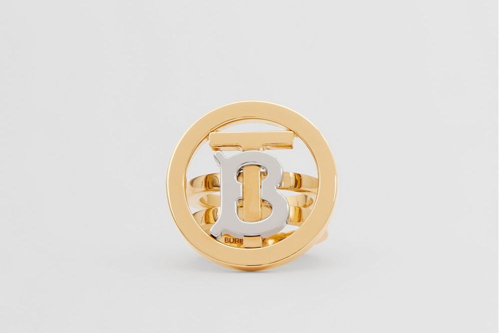 镀金镀钯金专属标识图案戒指