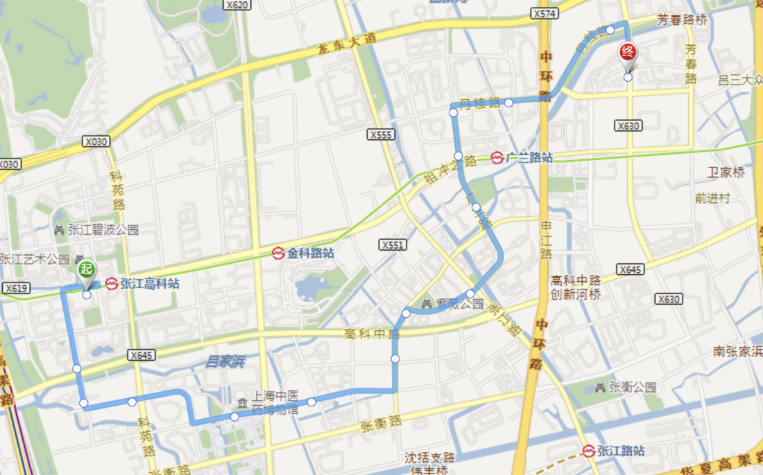 张江有轨电车1路