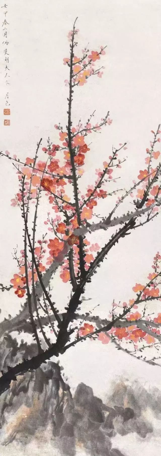 10位国画名家，30幅梅花画作，配上梅花诗词，好美_百科TA说