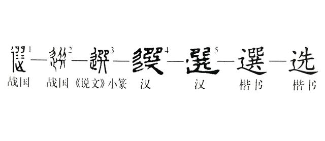 《说文解字》第254课：细说“選（选）”字_百科TA说