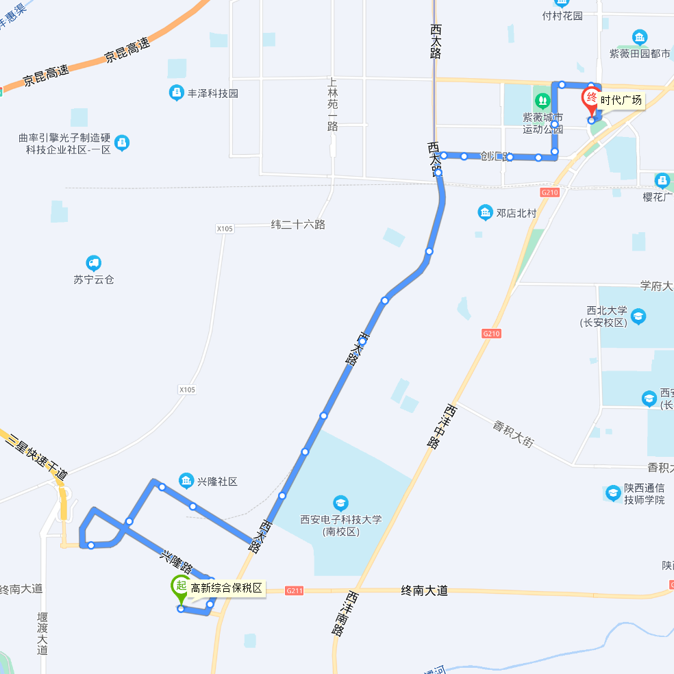 4xvu6v">西安公交第五公司高新7号线是西安市高新区第7条区内公交线路
