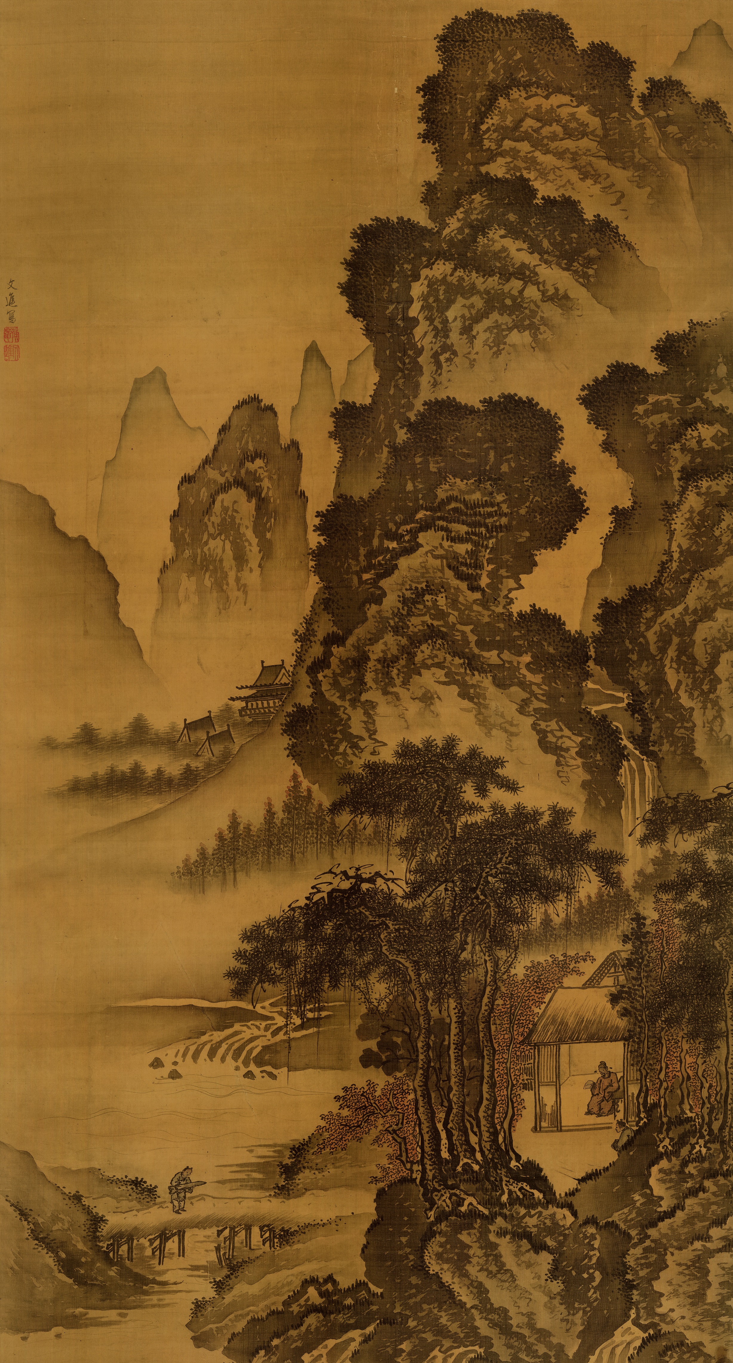  p>戴进(1388—1462),字文进,号静庵,玉泉山人.