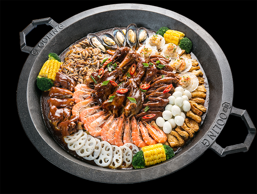 铁锅烧烤一锅出