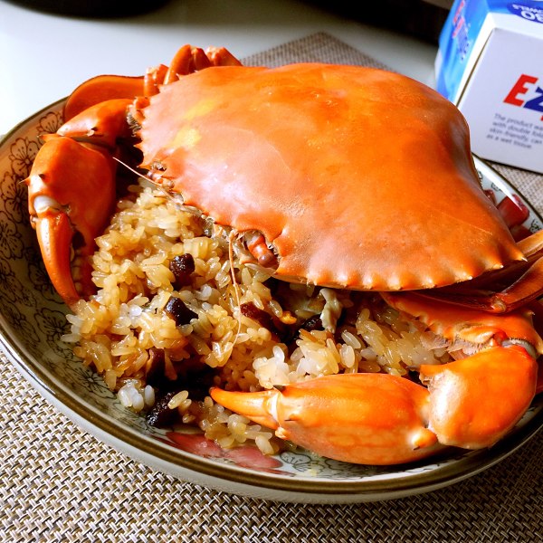 海蟹蒸饭