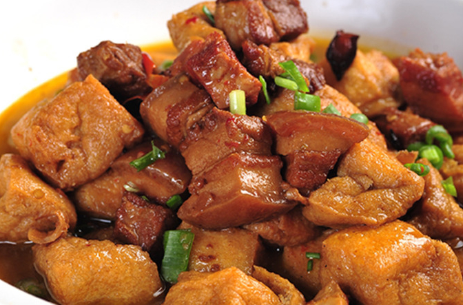 豆泡红烧肉