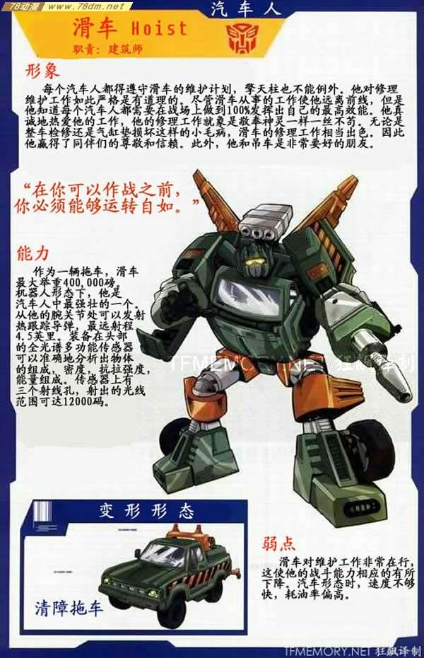 汽车人英文 全网资源