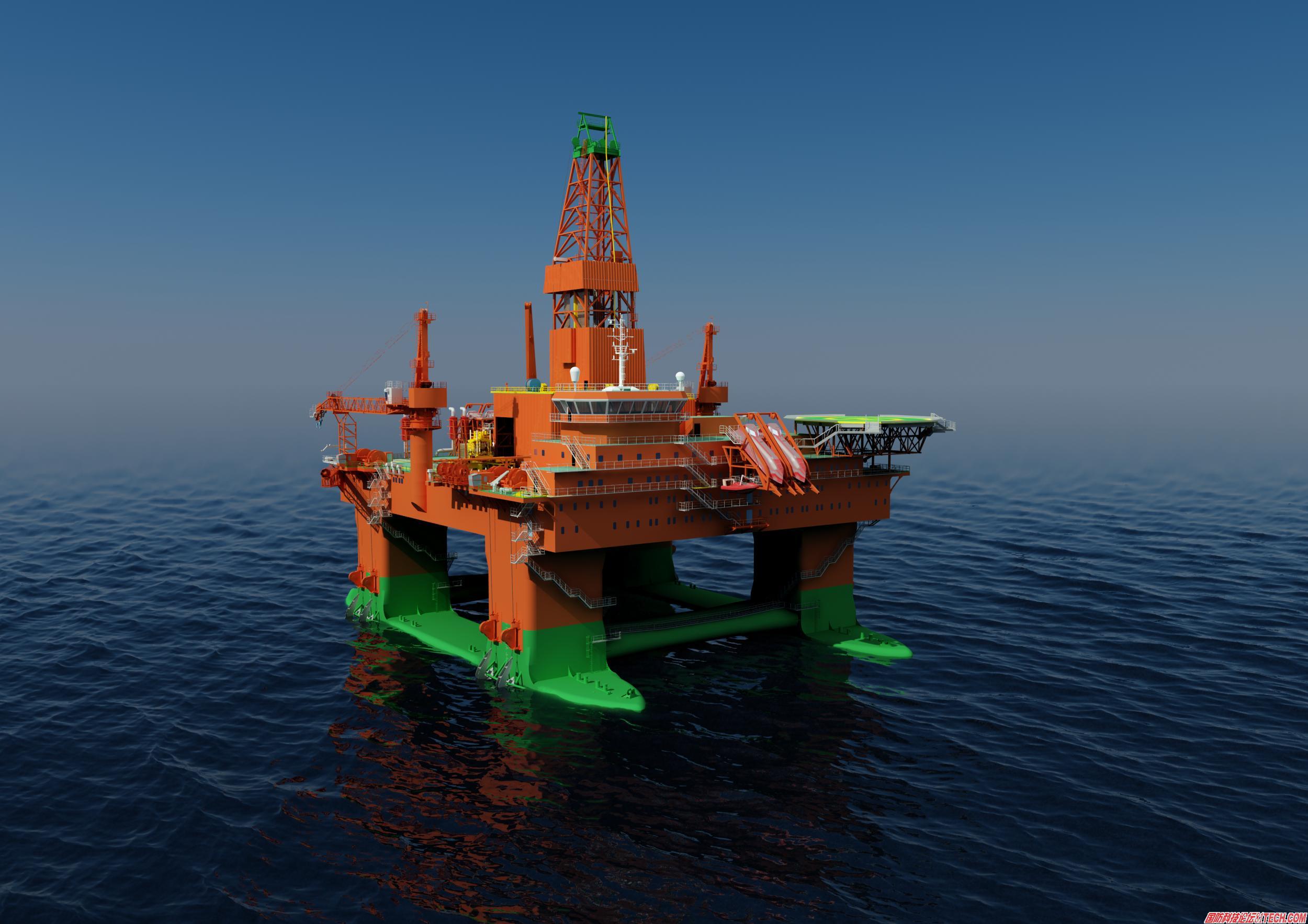  p>半潜式钻井平台,又称立柱稳定式 a href="#" data-lemmaid="