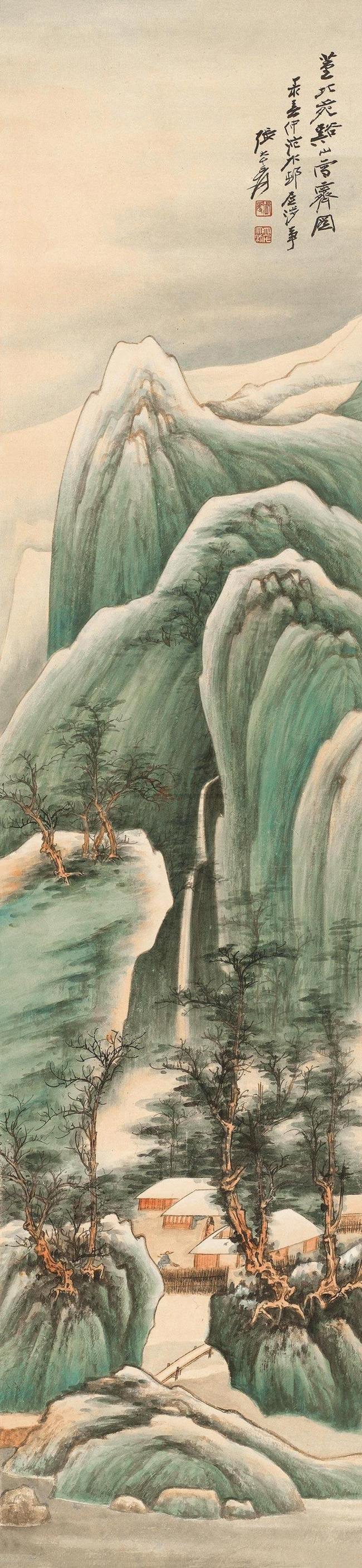  p data-id="gnwjwyg403">《溪山雪霁图》是中国近代著名国画家张大千