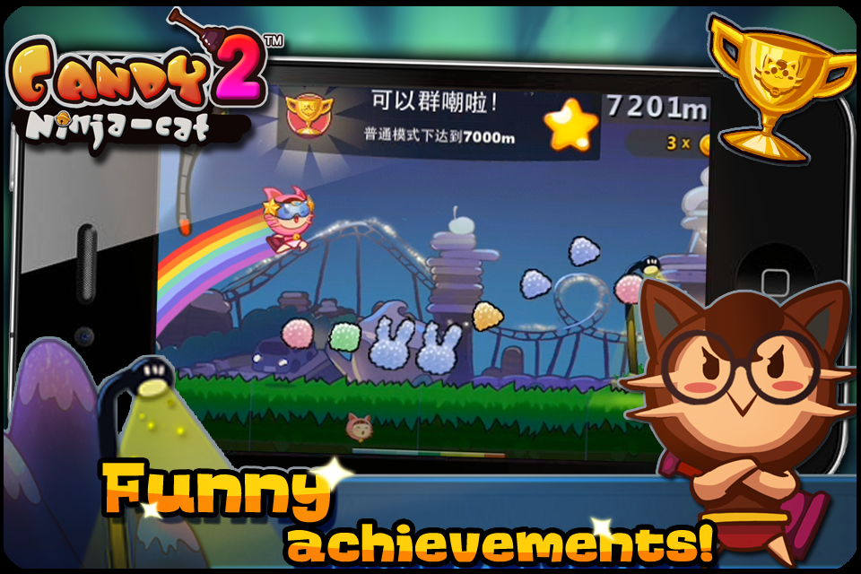  p>《糖果忍者猫2》是一款横版跑酷类游戏,可爱的忍者小猫拿着个马桶