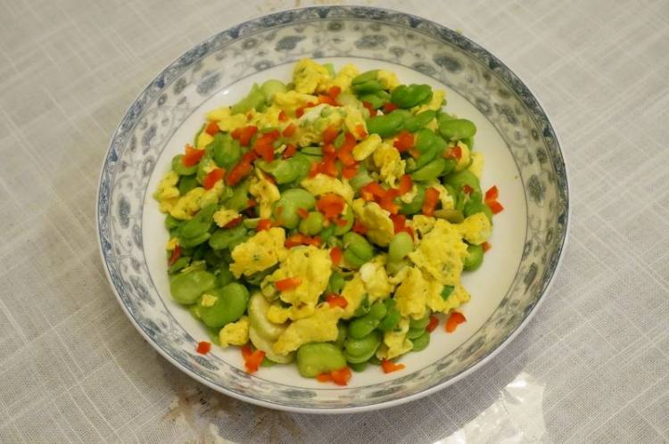 腐乳蚕豆瓣炒鸡蛋