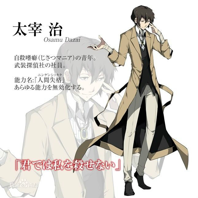 p>太宰治,漫画《 a target="_blank" href="/item/文豪野犬/3510318"