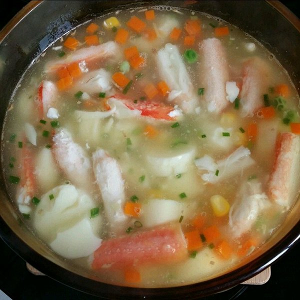 水煮蟹肉豆腐煲