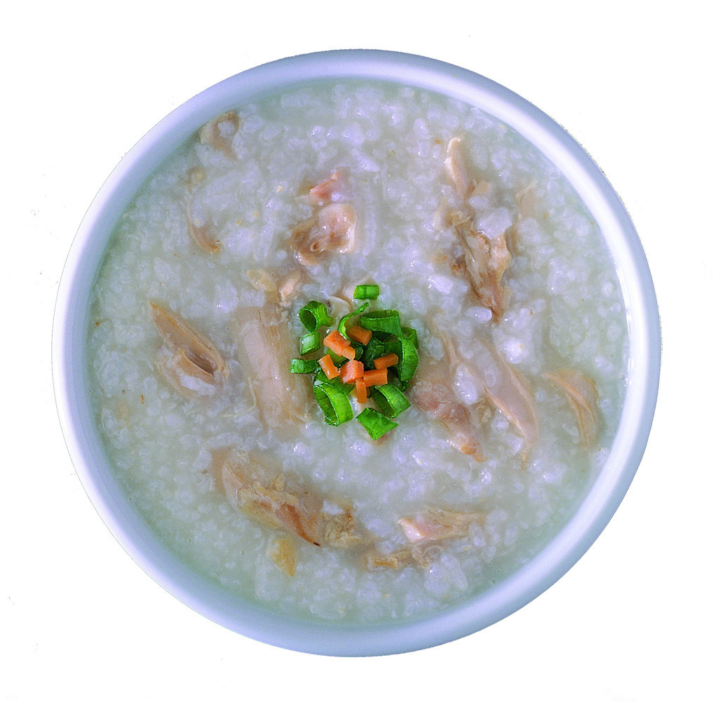 春意盎然鸡肉粥