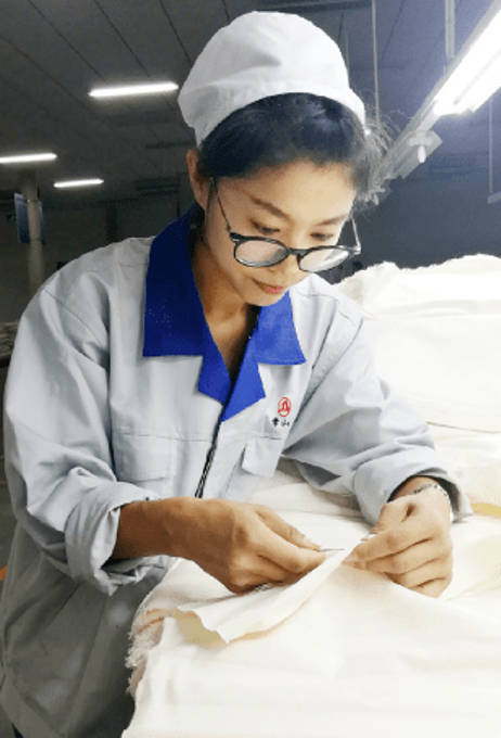 女,石家庄常山北明科技股份有限公司恒盛纺织分公司整理车间检查工