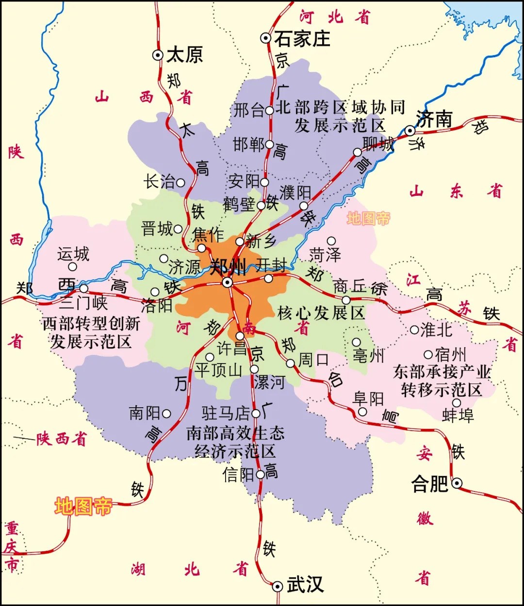 河南省的豫北、豫南、豫中、豫西、豫东是如何划分的？_百科TA说