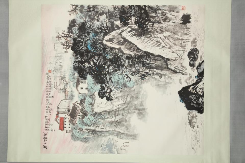  p>现代唐世民周公馆颂轴是重庆中国三峡博物馆收藏的绘画. /p>