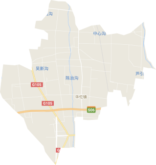 <p>华佗镇地形图