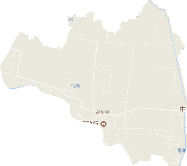 <p>高炉镇地形图