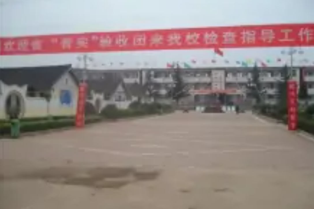 学校地处县城以西6公里洛洪路与商洛路交界处,服务于四皓镇及邻近13个