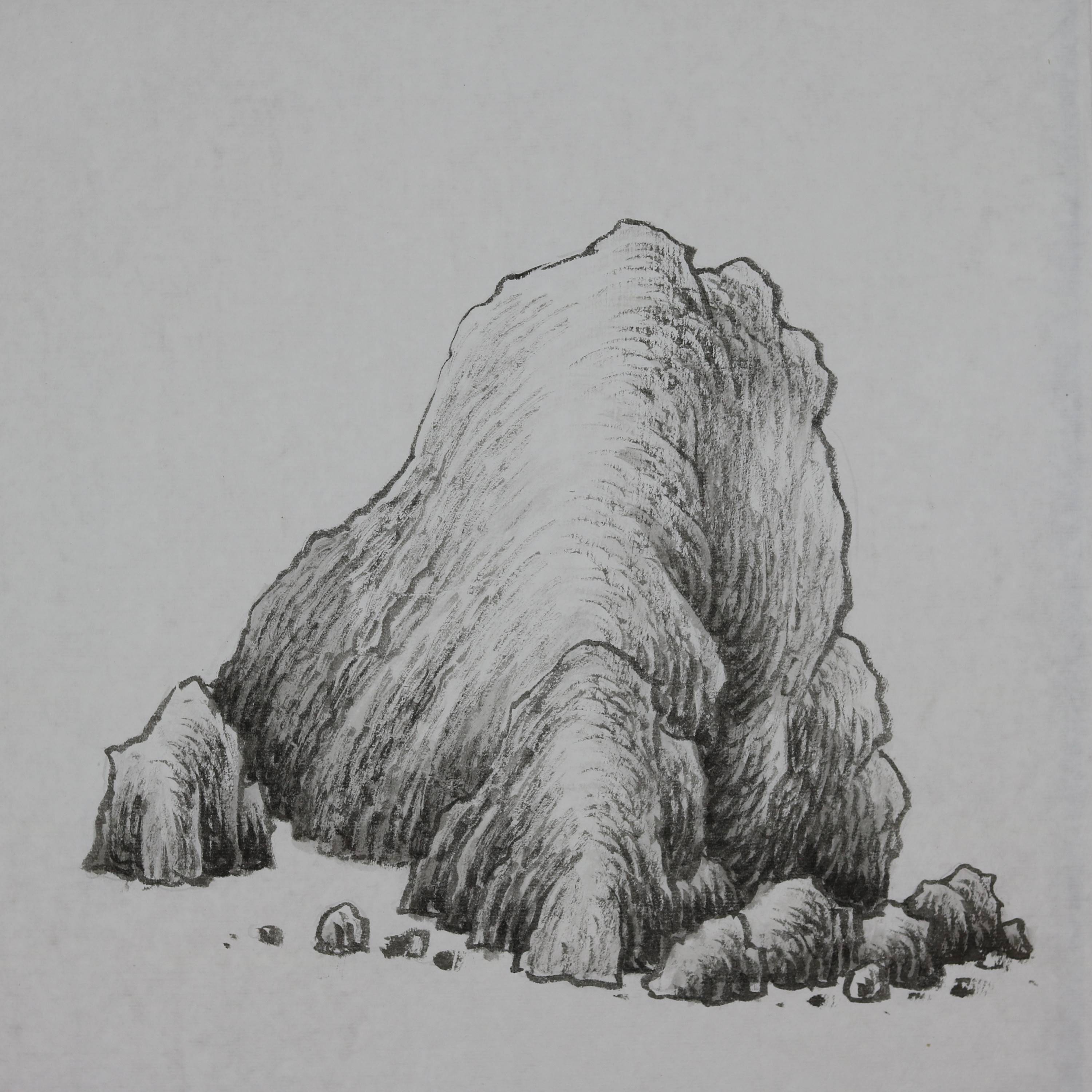  p>山水画皴法之一,亦称"麻皮皴",由五代 a target="_blank" href="