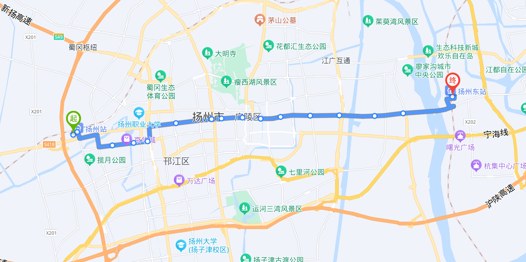 扬州公交k6路